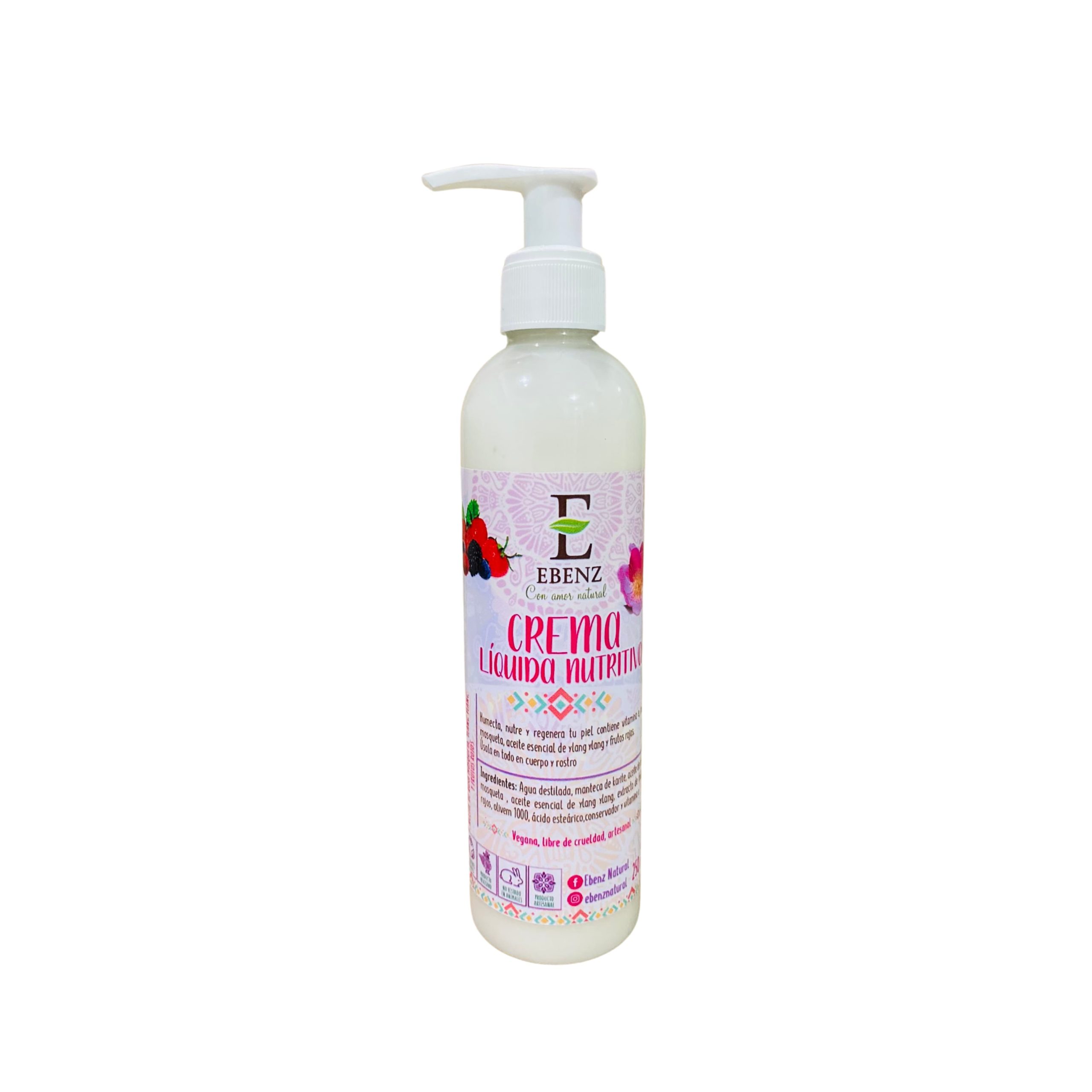 CREMA LIQUIDA MOSQUETA Y FRUTOS 250 ML